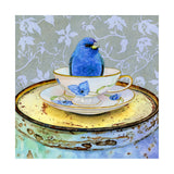 Bunting in a Cup - Wood Mounted Art Print