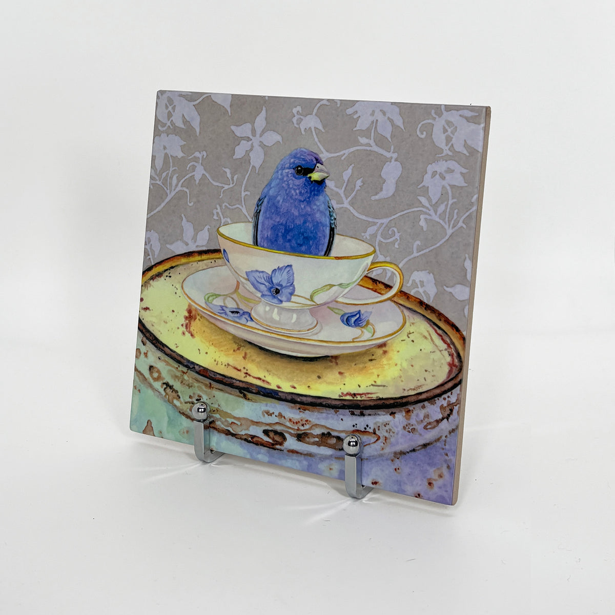 Bunting in a Cup Art Tile