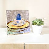 Bunting in a Cup - Wood Mounted Art Print