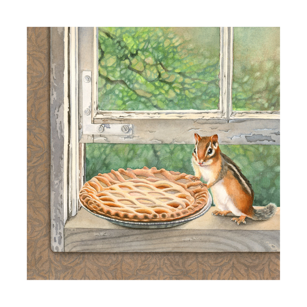 Cheeks and the Sugar Pie - Wood Mounted Art Print