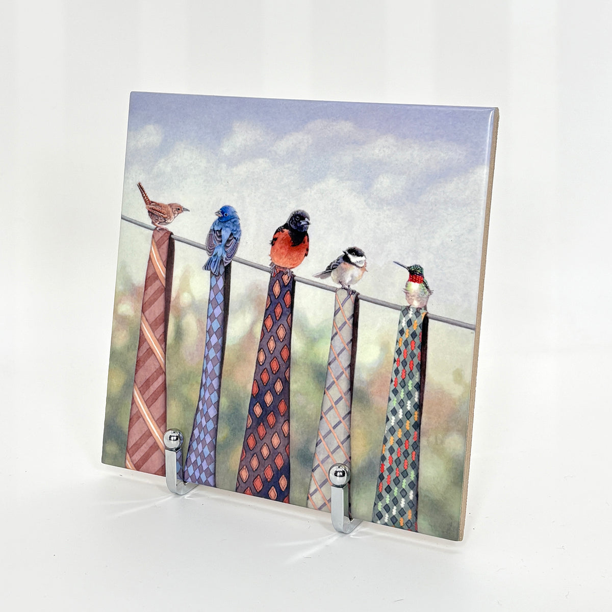 Clothespins Art Tile