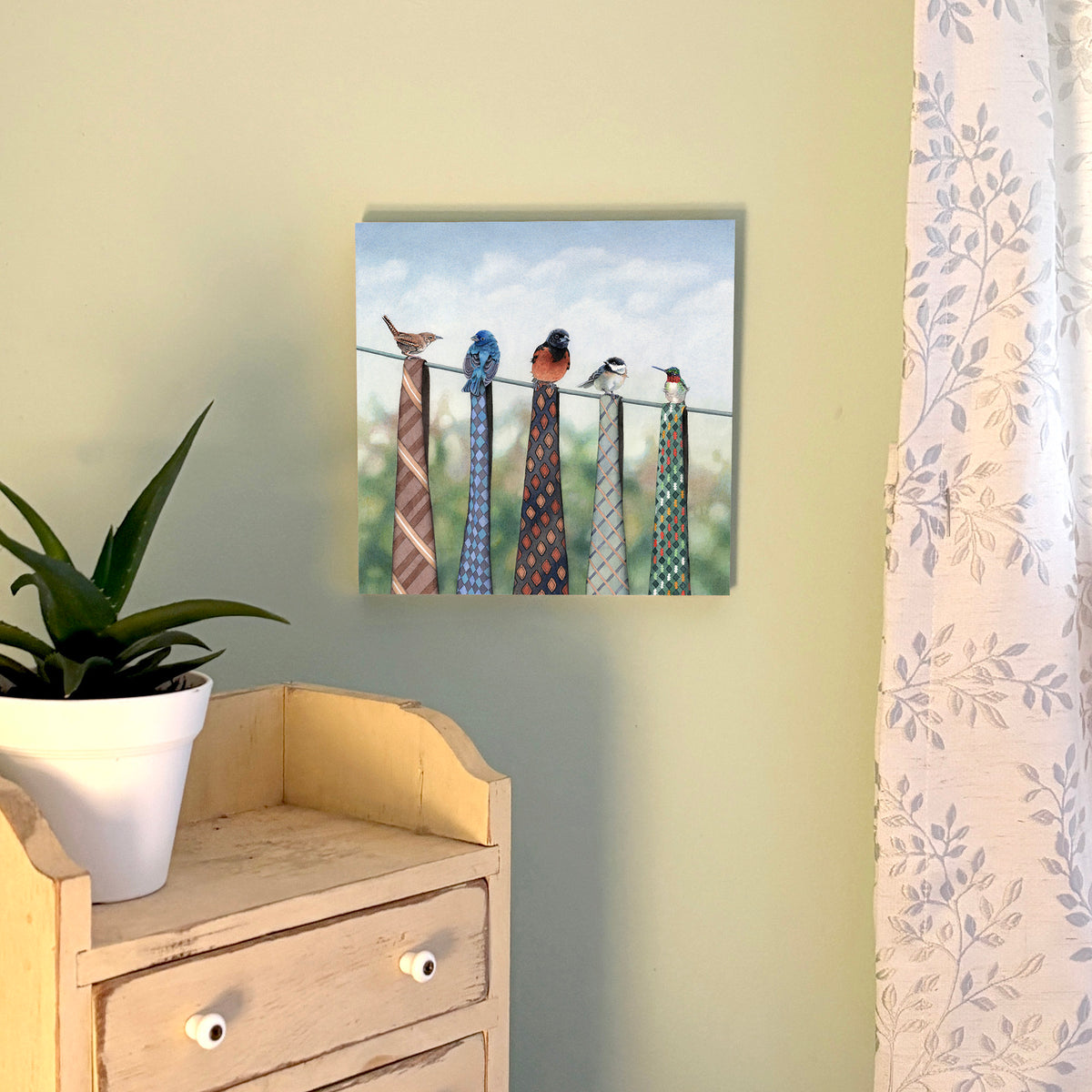 Clothespins - Wood Mounted Art Print