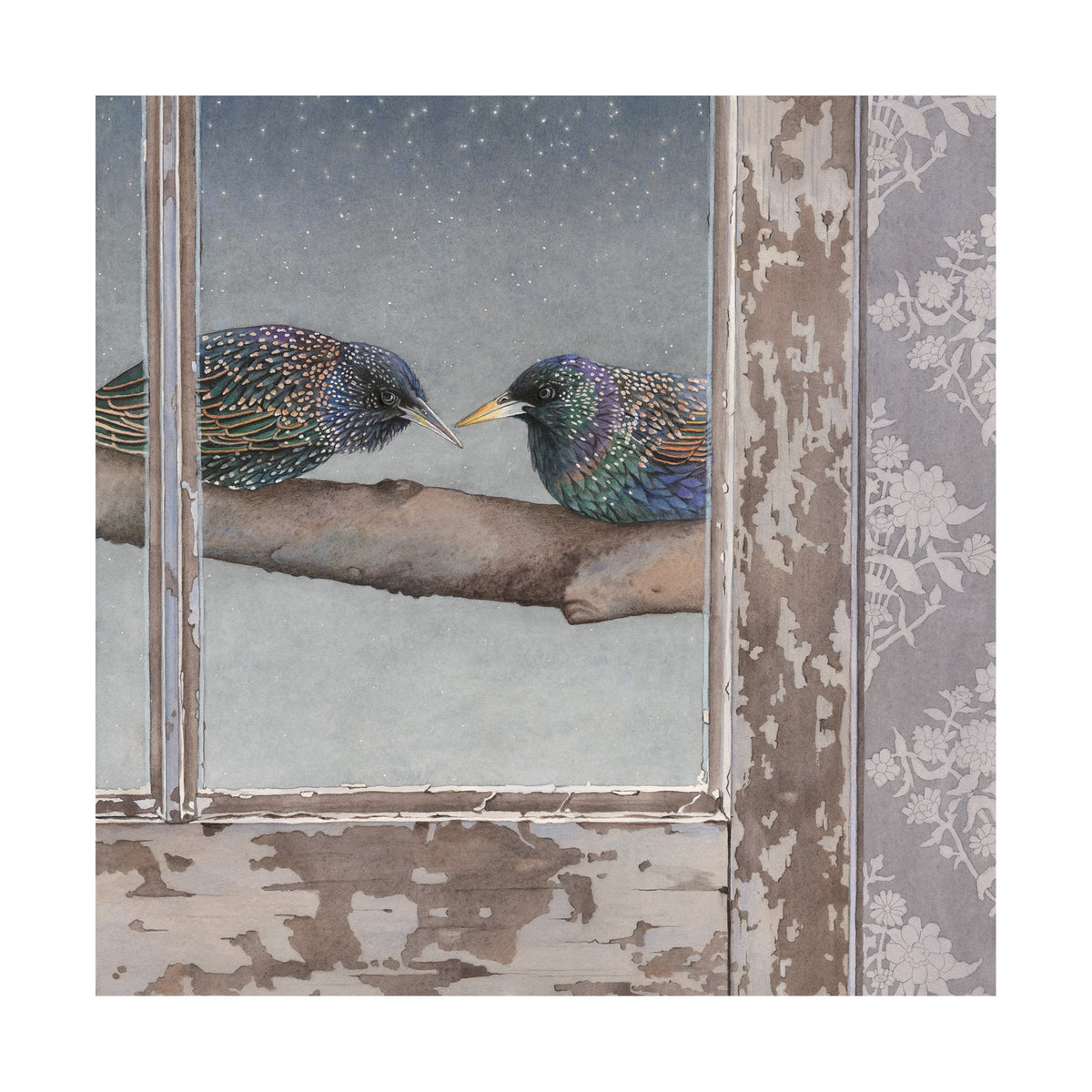 Conspiracy by Starlight - Wood Mounted Art Print