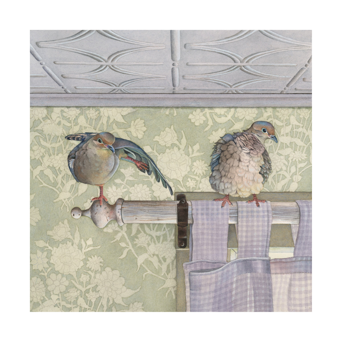 Courtship - Wood Mounted Art Print