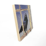 Crow Arrives at Dusk - Wood Mounted Art Print