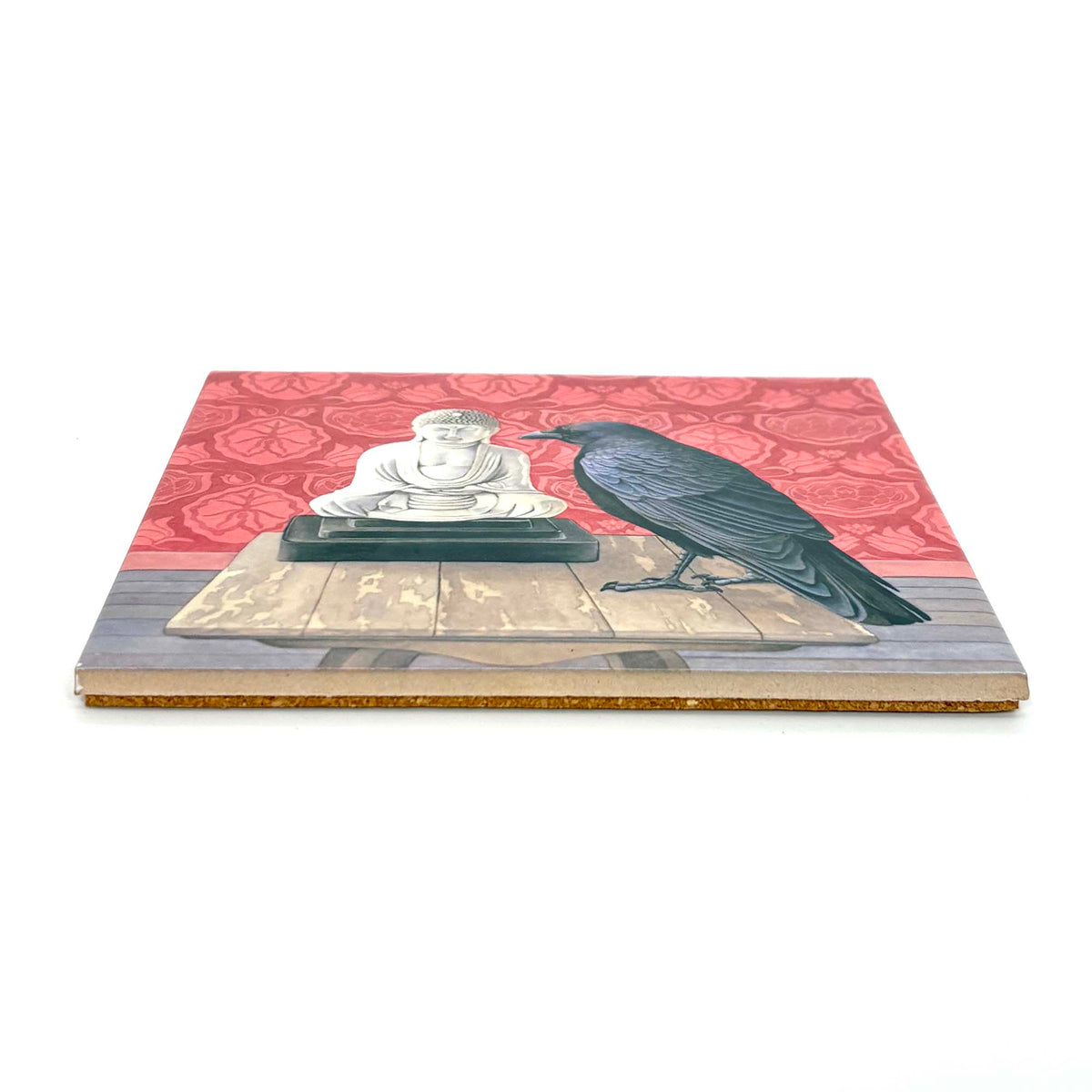 Crow Consults the Buddha Art Tile