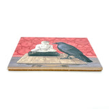 Crow Consults the Buddha Art Tile