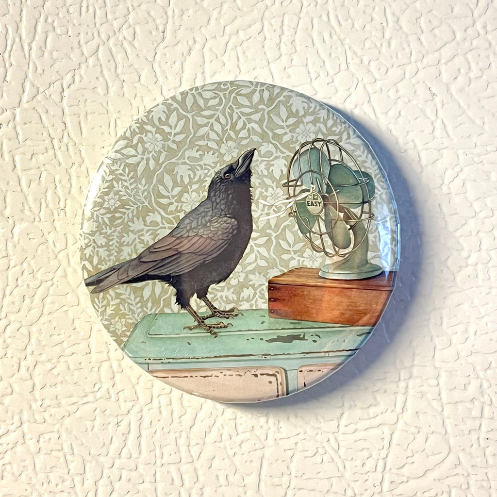 Crow Cools Off - Art Magnet