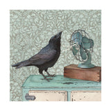 Crow Cools Off Art Tile
