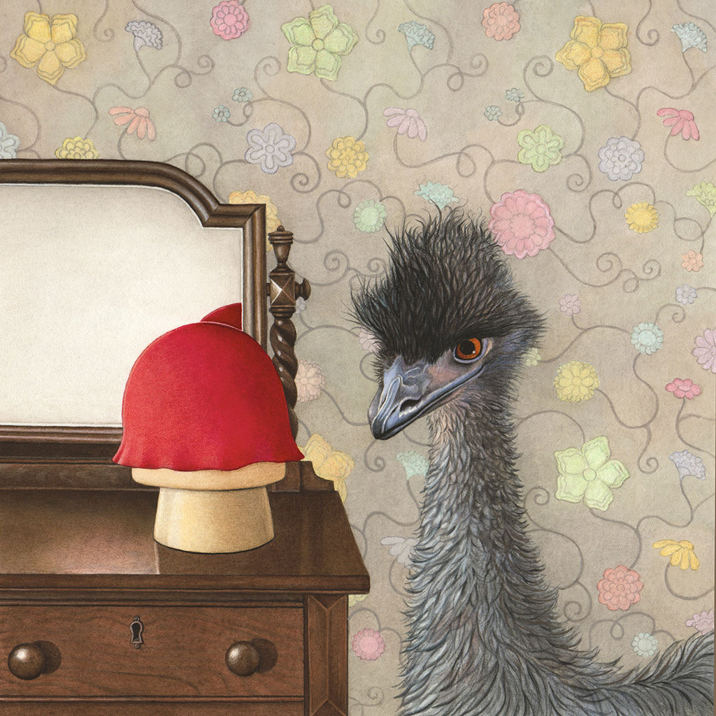 Emu Discovers the Red Hat