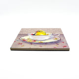 Finch in a Cup Art Tile