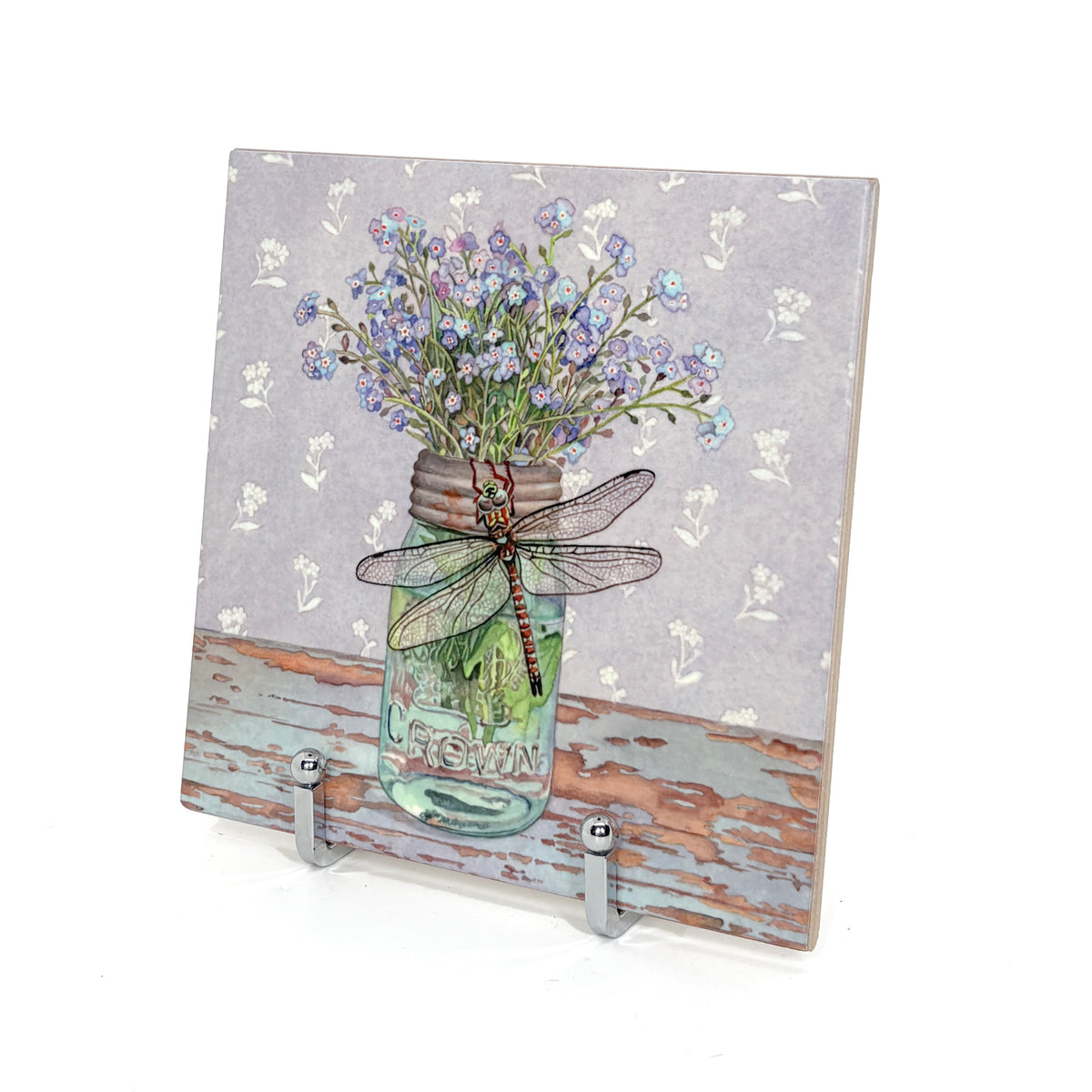Forget-Me-Not Art Tile