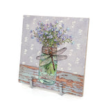 Forget-Me-Not Art Tile