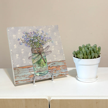 Forget Me Not - Wood Mounted Art Print