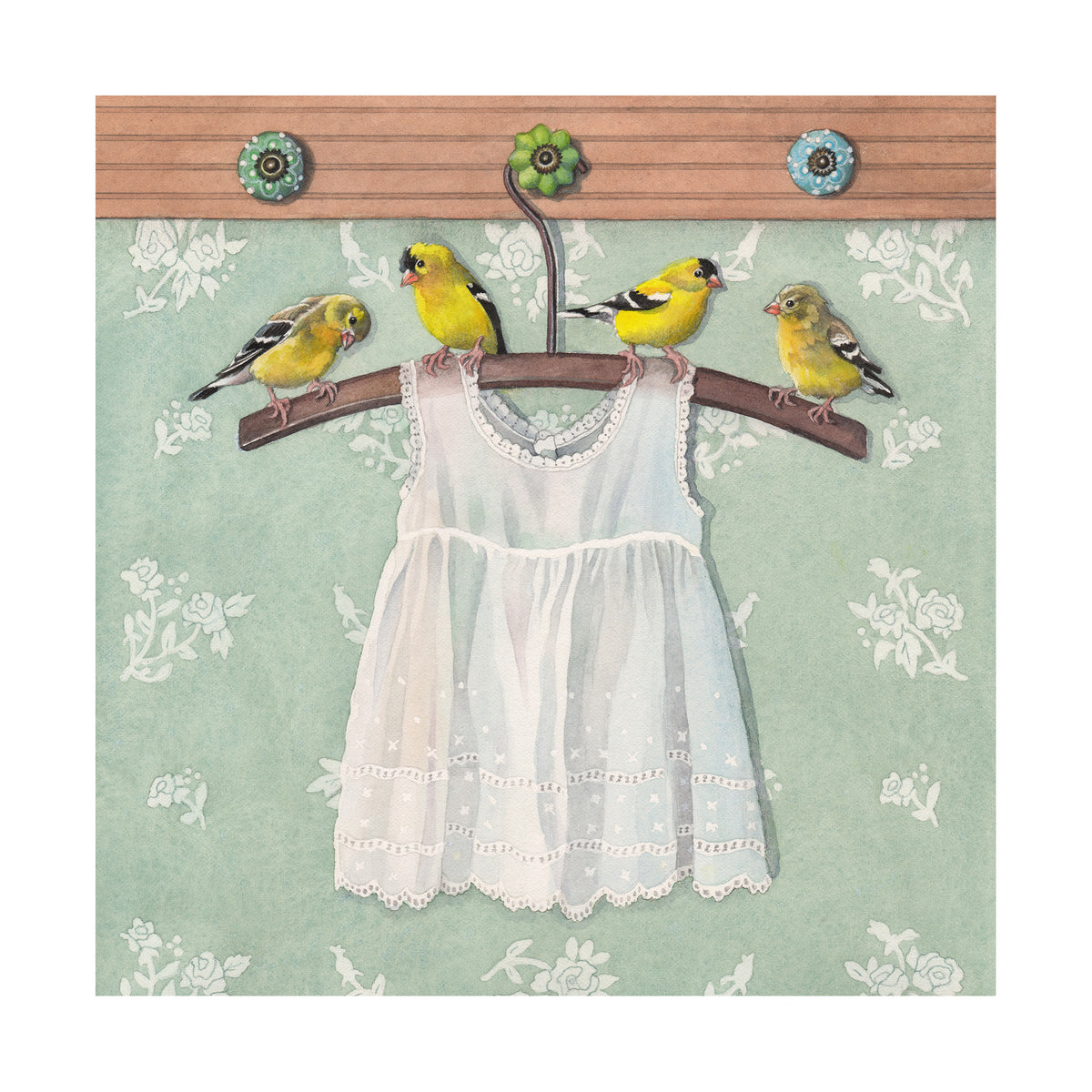 Fresh Laundry - Wood Mounted Art Print