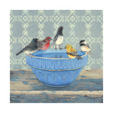 Gathering at the Blue Bowl - Wood Mounted Art Print