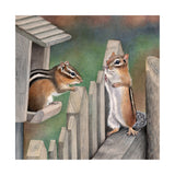 Gossip - Wood Mounted Art Print