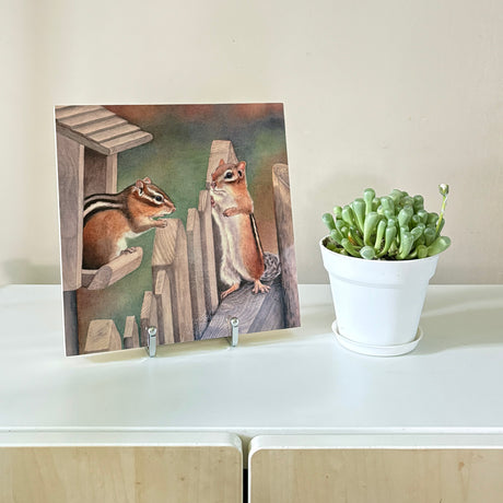 Gossip - Wood Mounted Art Print