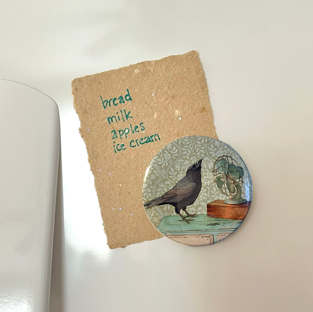 Crow Cools Off - Art Magnet