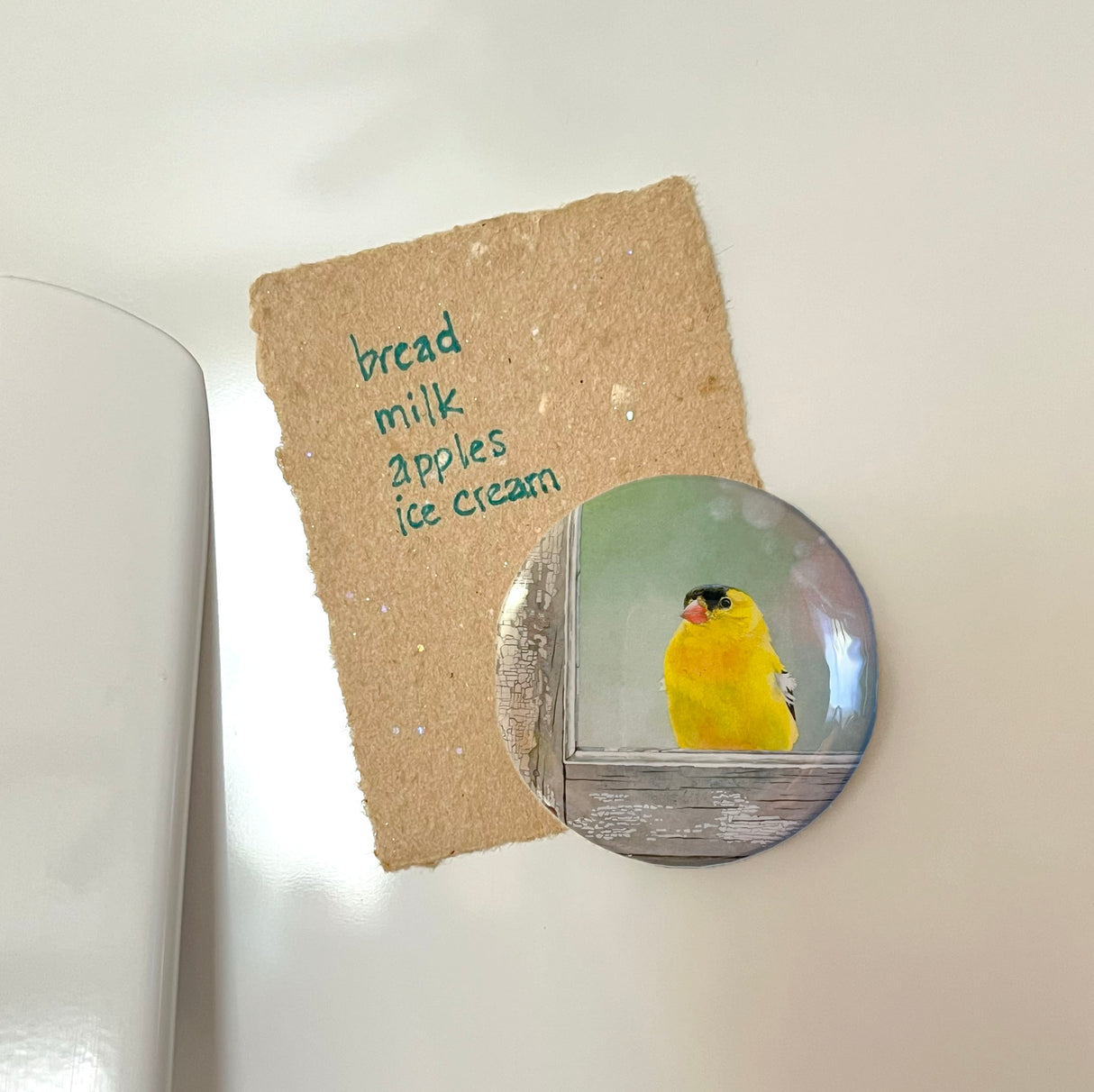 Window Finch - Art Magnet