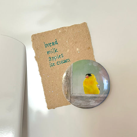 Window Finch - Art Magnet