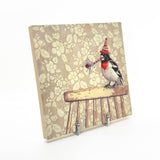 My Bird Likes to Party - Wood Mounted Art Print