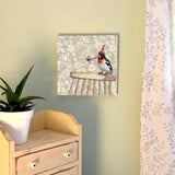 My Bird Likes to Party - Wood Mounted Art Print