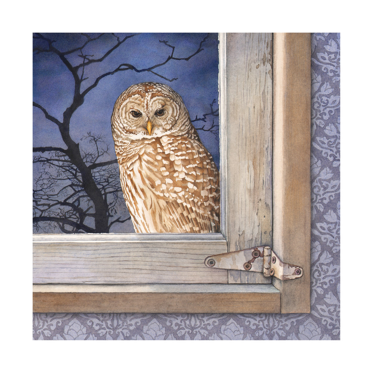 The Observer - Wood Mounted Art Print