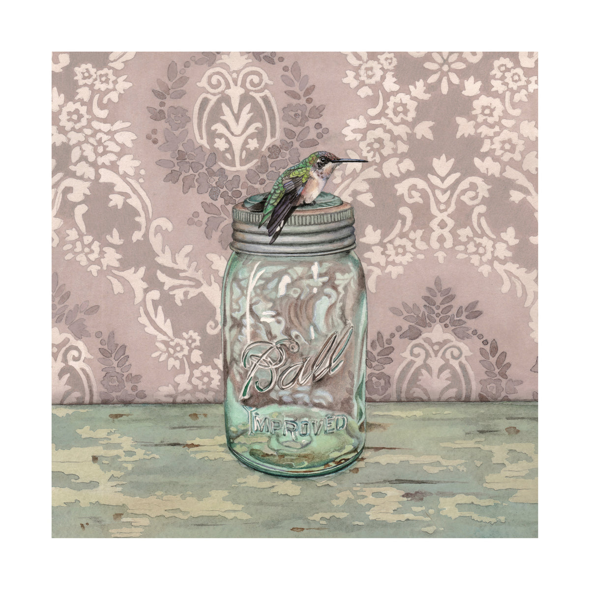 On the Ball - Wood Mounted Art Print
