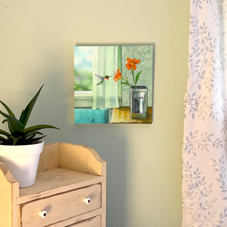 The Open Window - Wood Mounted Art Print