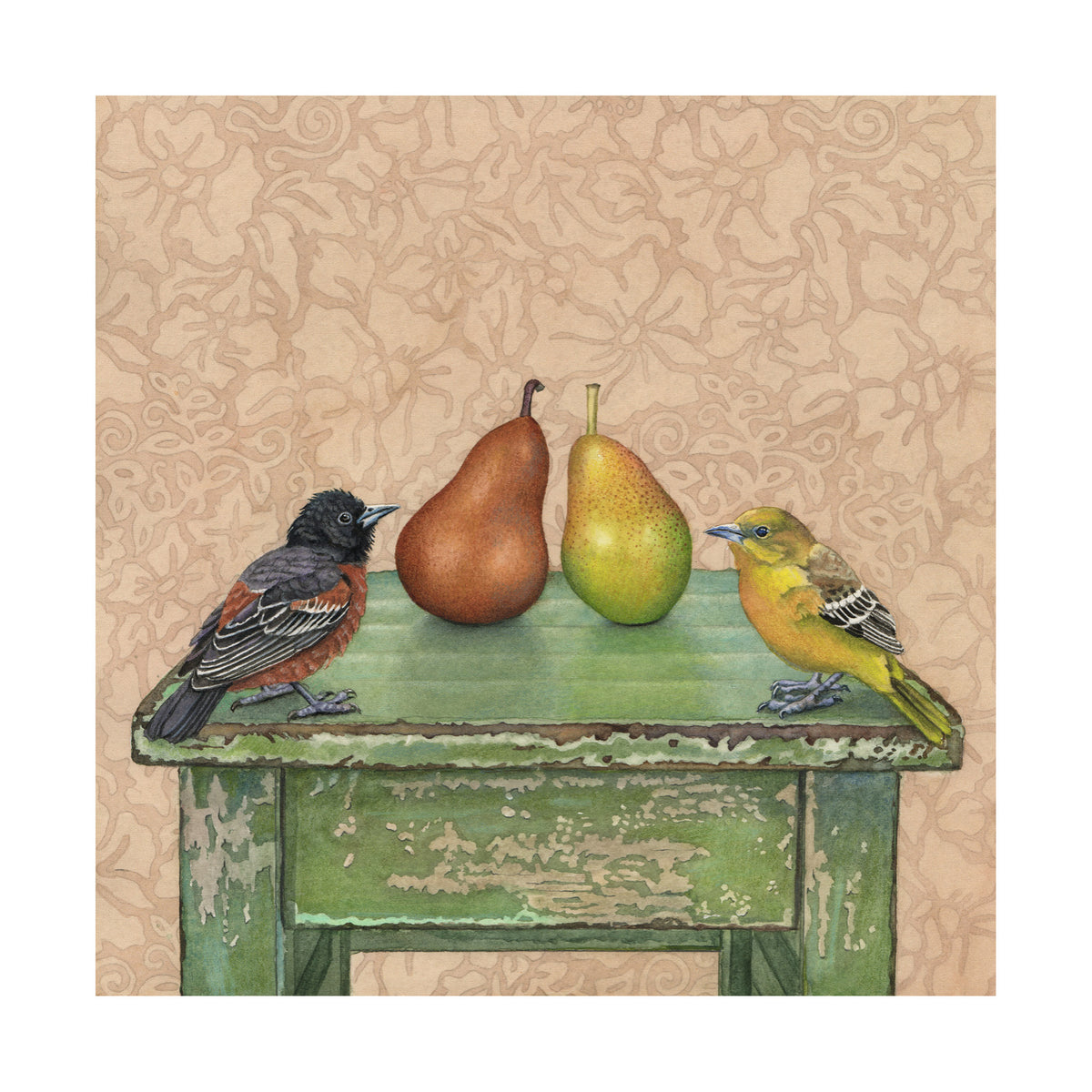 The Perfect Pair - Wood Mounted Art Print