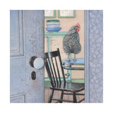 Secret Chicken - Wood Mounted Art Print