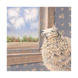 Sheep Shapes - Wood Mounted Art Print