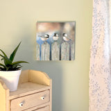 Sitting on the Fence - Wood Mounted Art Print