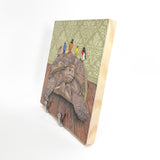 Slow Commute - Wood Mounted Art Print
