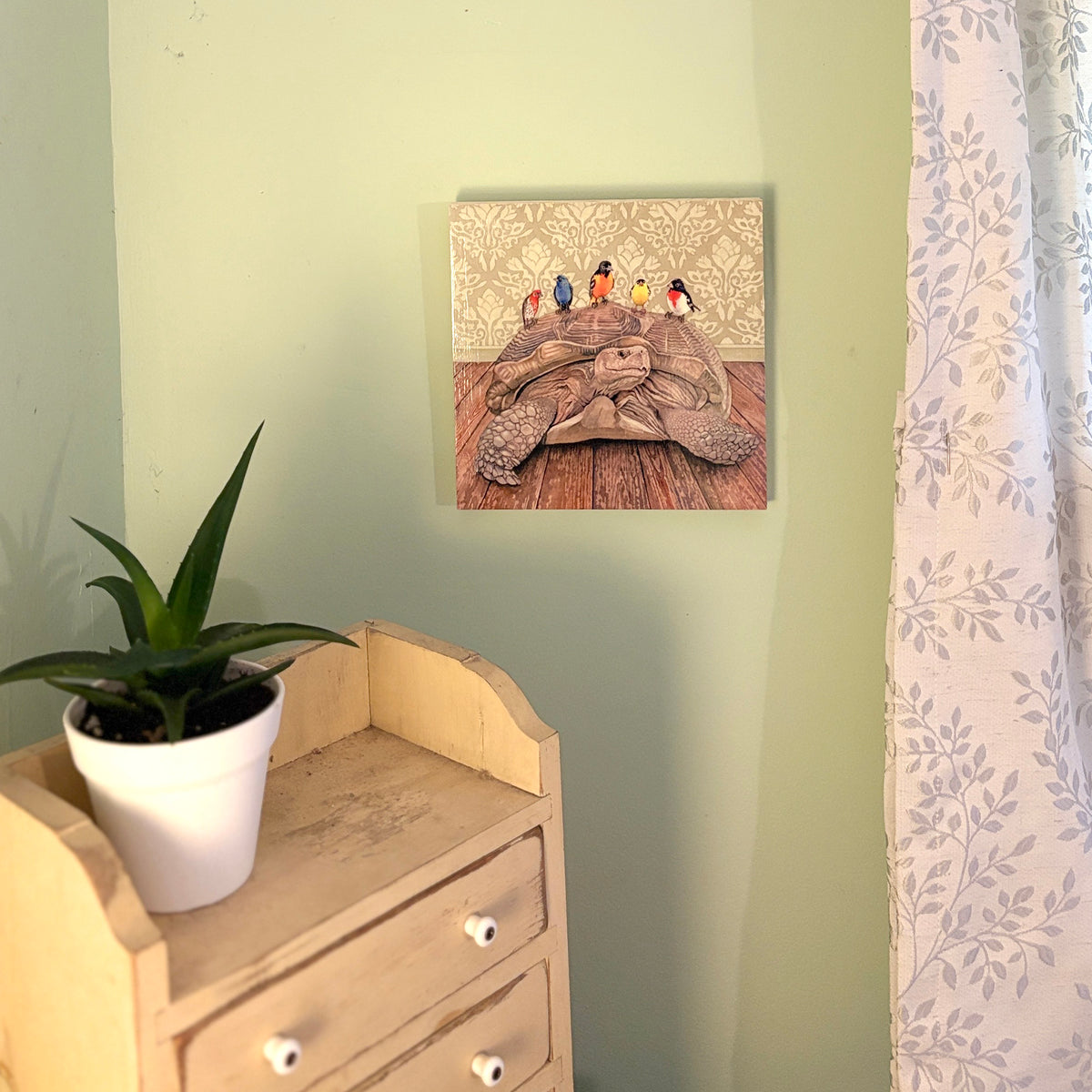Slow Commute - Wood Mounted Art Print