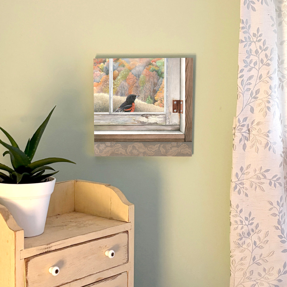 Time Flies - Wood Mounted Art Print