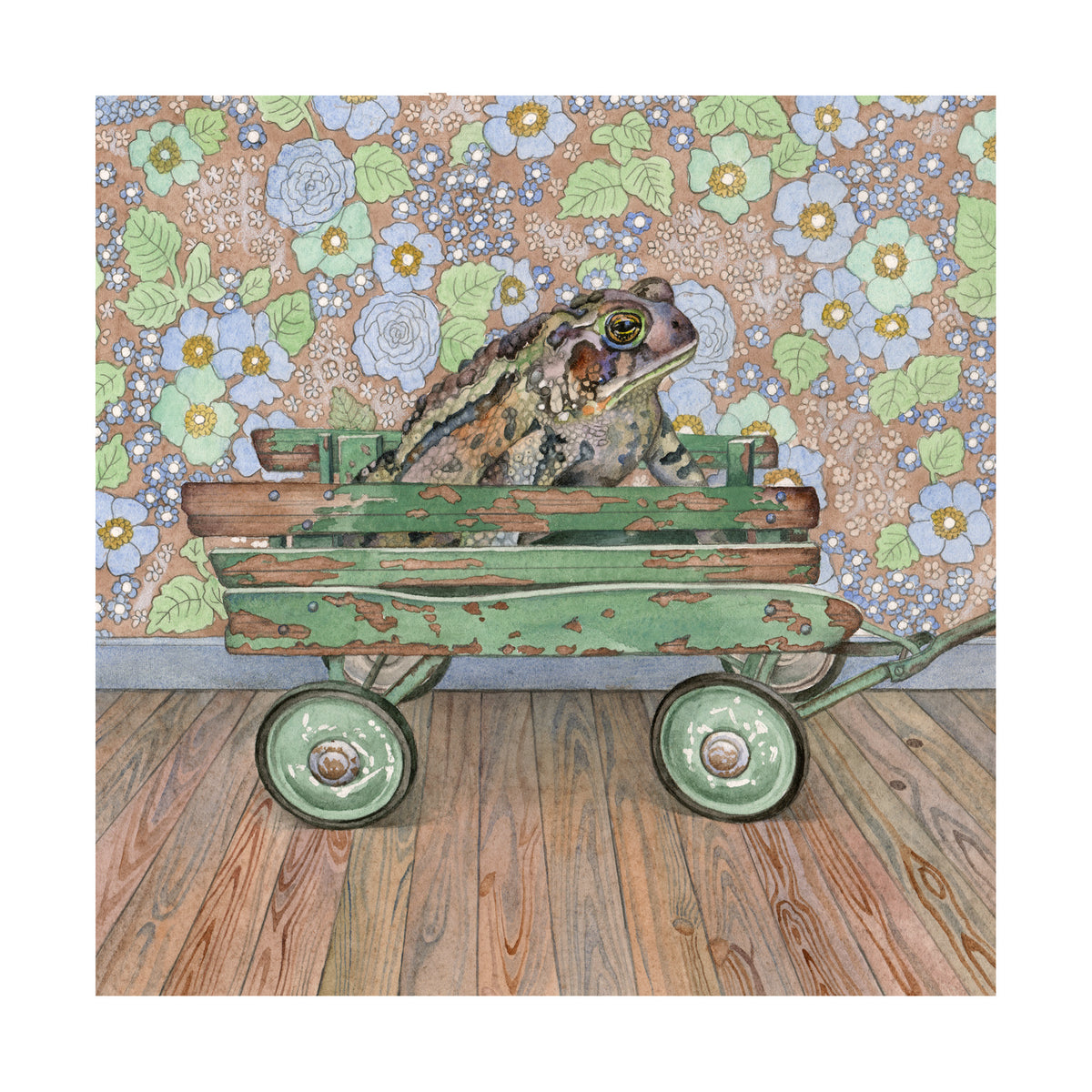 Towed - Wood Mounted Art Print