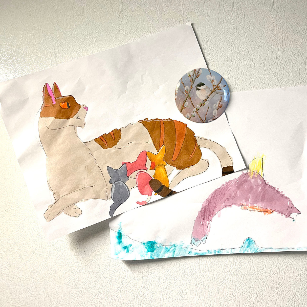 Waiting in the Willows - Art Magnet