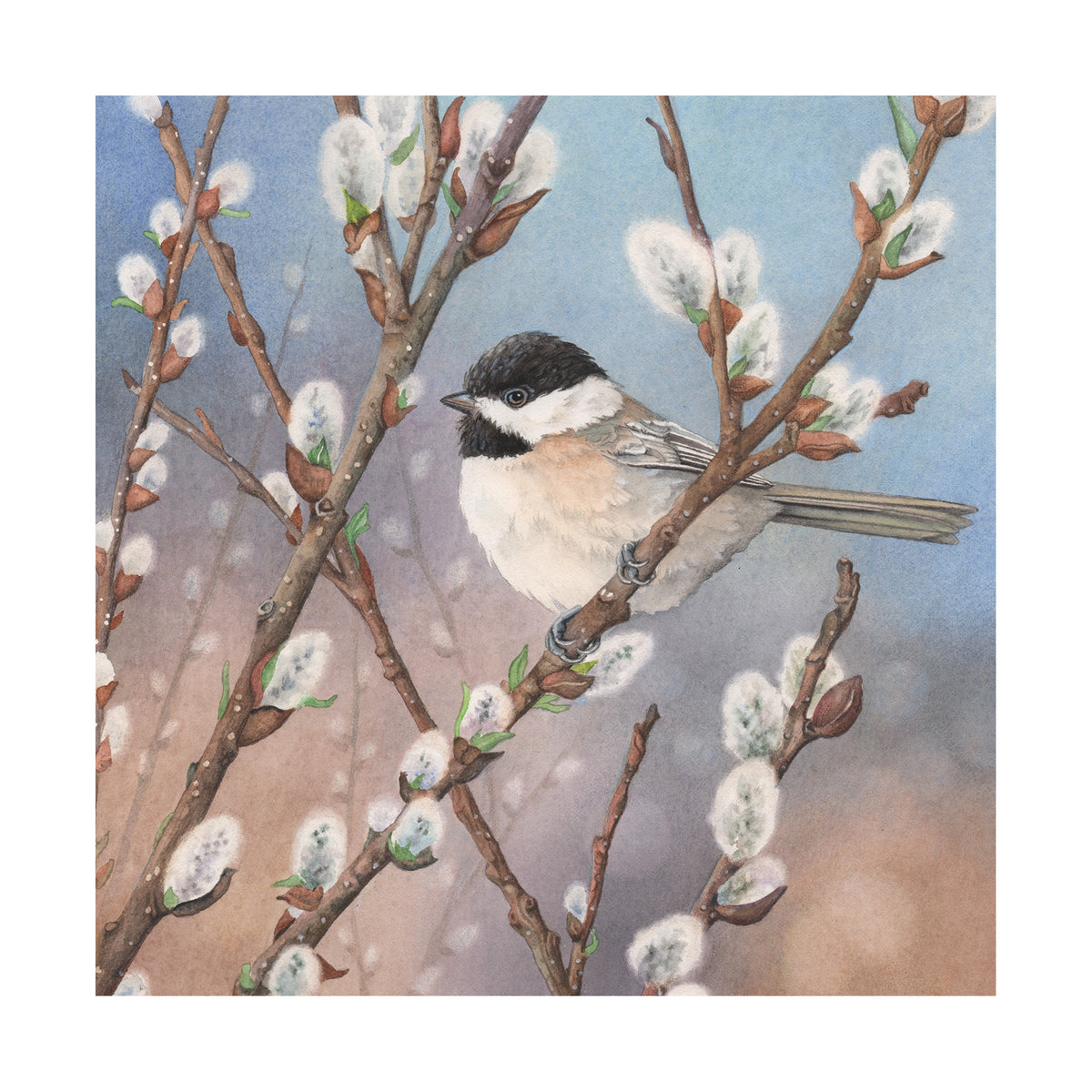 Waiting in the Willows - Wood Mounted Art Print