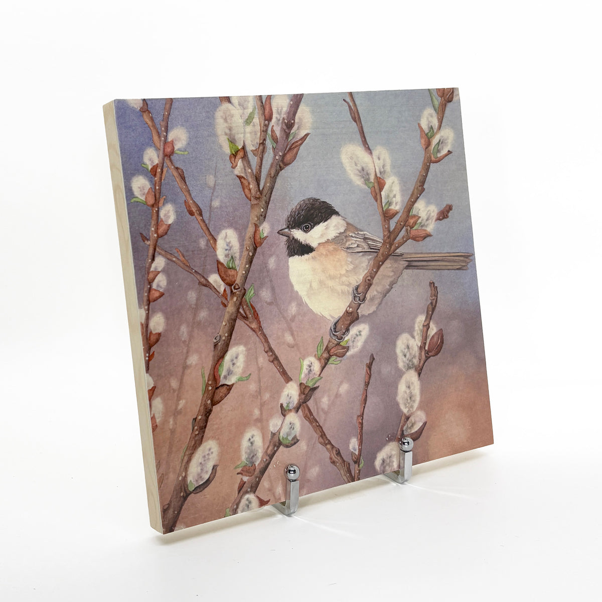 Waiting in the Willows - Wood Mounted Art Print