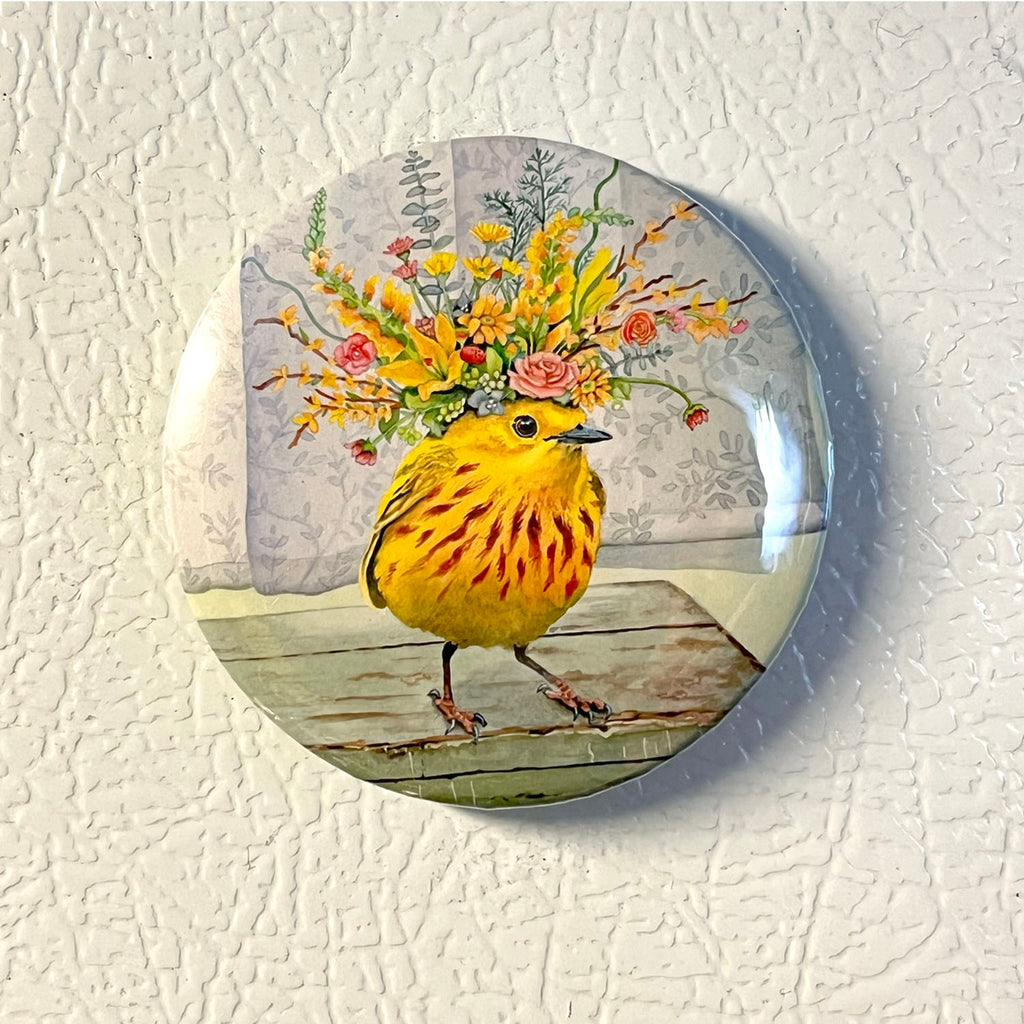 Wondrous Warbler - Art Magnet