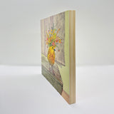 The Wondrous Warbler - Wood Mounted Art Print