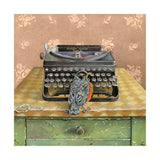 Word Bird Art Tile
