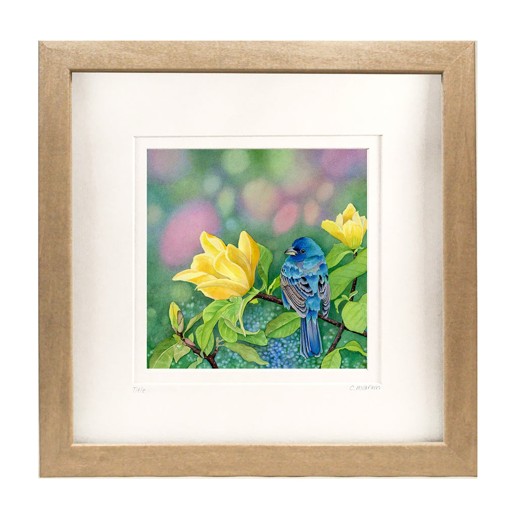 Yellow Meets Blue - Original Watercolour