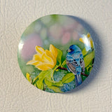 Yellow Meets Blue - Art Magnet