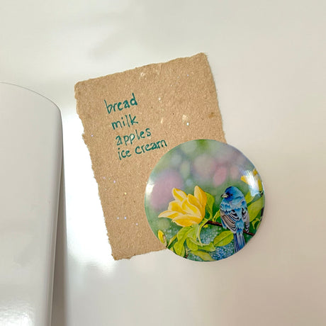 Yellow Meets Blue - Art Magnet