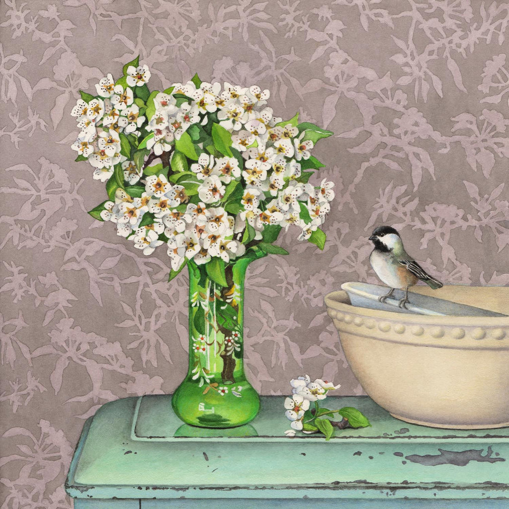 Blossoms, Bird and Bowls