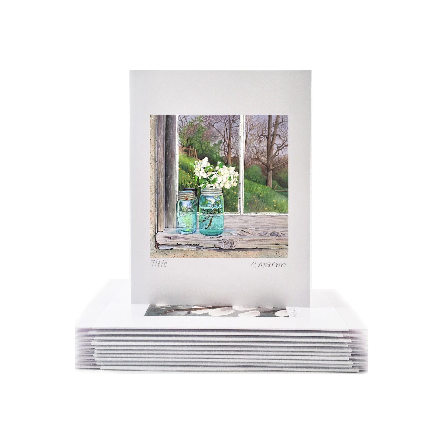 Apple Blossoms - Wholesale Art Cards