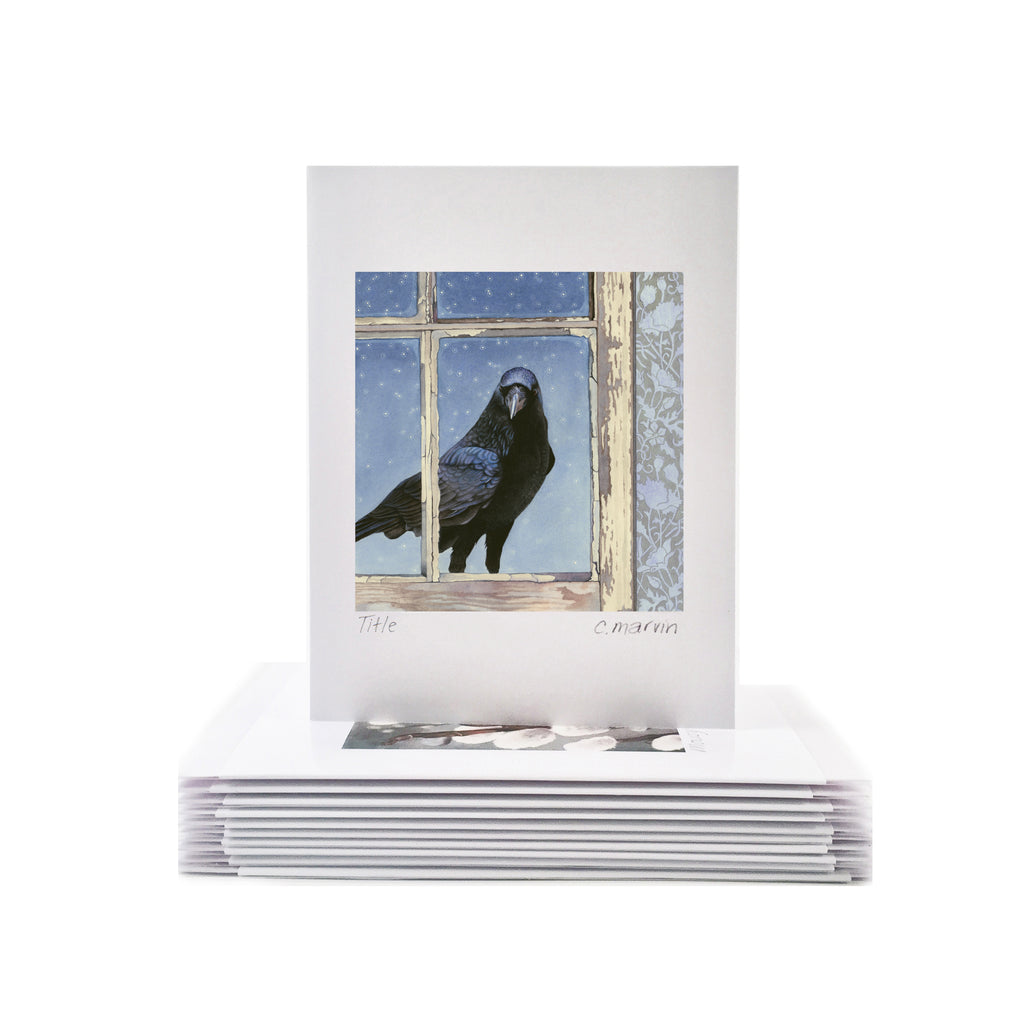 Crow Arrives at Dusk - Wholesale Art Cards